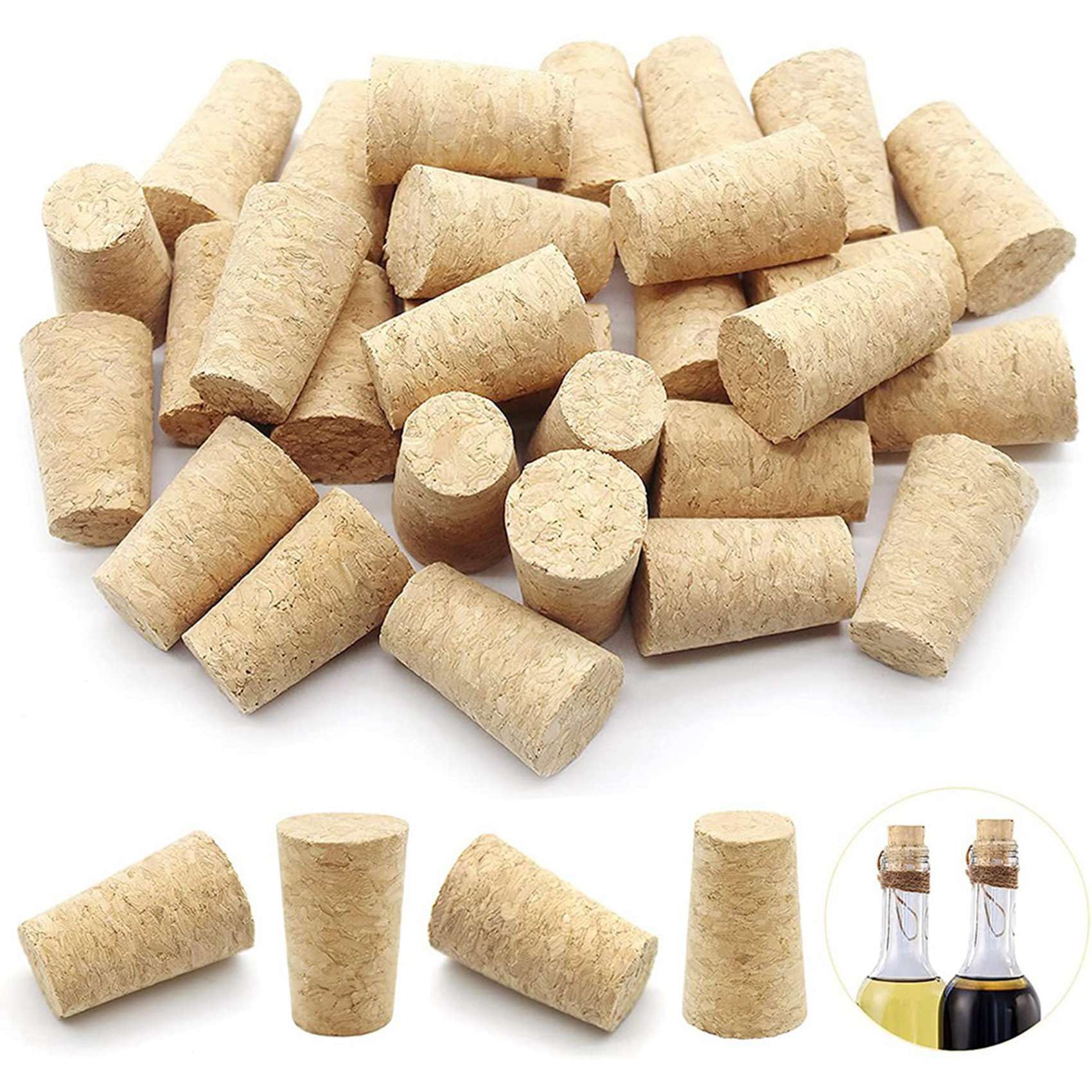 500 Unidades Corchos de Vino Cónico Corchos de Madera Reutilizables Sello Portátil Tapón de Vino Tapón para de Vino para de Vino