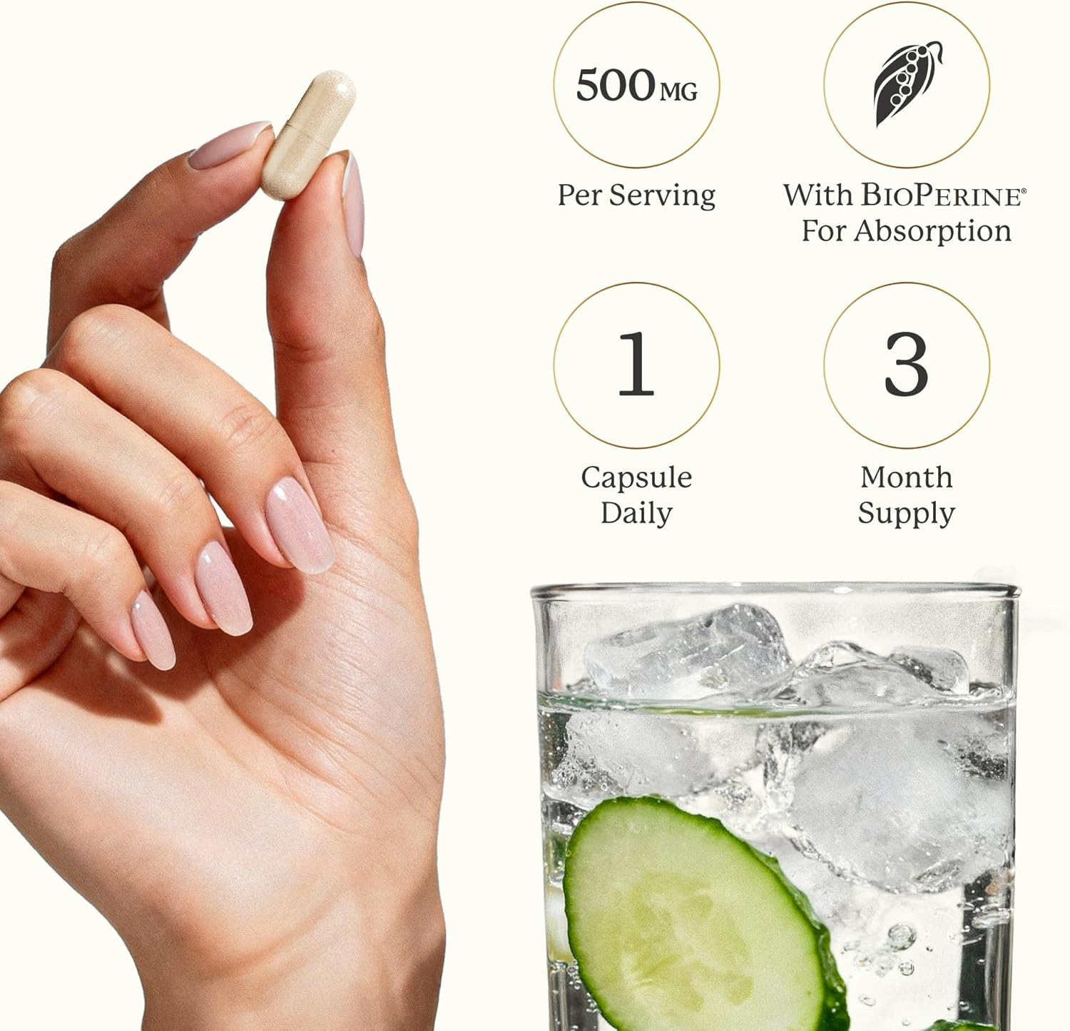 Calcium D-Glucarate | 500MG | CDG for Liver Detox and Cleanse, Hormone Balance, and Menopause Support | Calcium Supplement | Vegan, Non-GMO, Third-Party Tested | 90 Capsules (3-Month Supply)