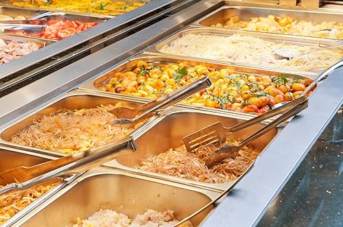 Miniatura 5 de Tiger Chef Cubierta de acero inoxidable para mesa de vapor de tamaño 23, tapas sólidas de dos terceros tamaños antiadherentes para sartén de vapor