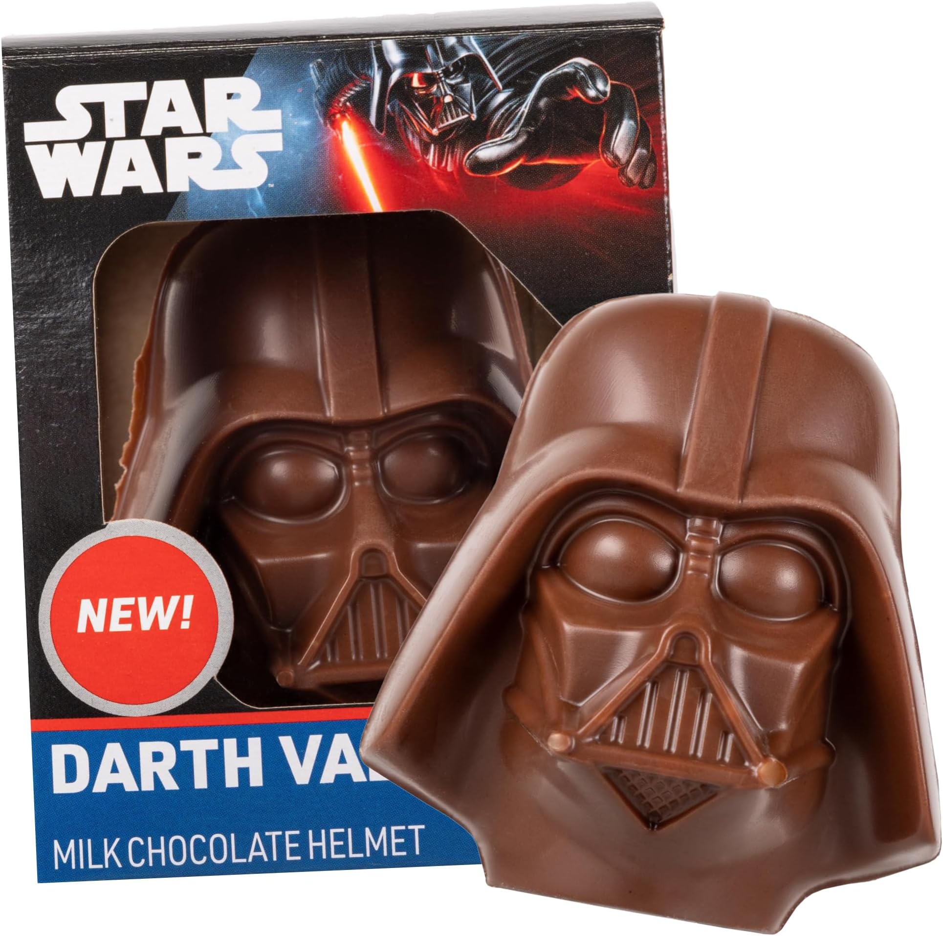 Star Wars Limited Edition Darth Vader Hollow Milk Chocolate Head, Disney Themed Candy, 1.76 Ounces