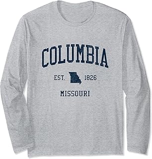 Columbia MO Vintage Athletic Sports JSN1 Long Sleeve T-Shirt