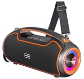 Portable Bluetooth Speakers Wireless Upgrade&comma; 200W Peak Loud Sound&sol;Deep Bass for Party&comma; IP65 Waterproof Outdoor Speaker w&sol; 2&ast;Subwoofer&sol;2&ast;Tweeter&sol;DSP&sol;Bass Boost&sol;TWS&sol;TF&sol;USB&sol;AUX&comma; 24H Playtime