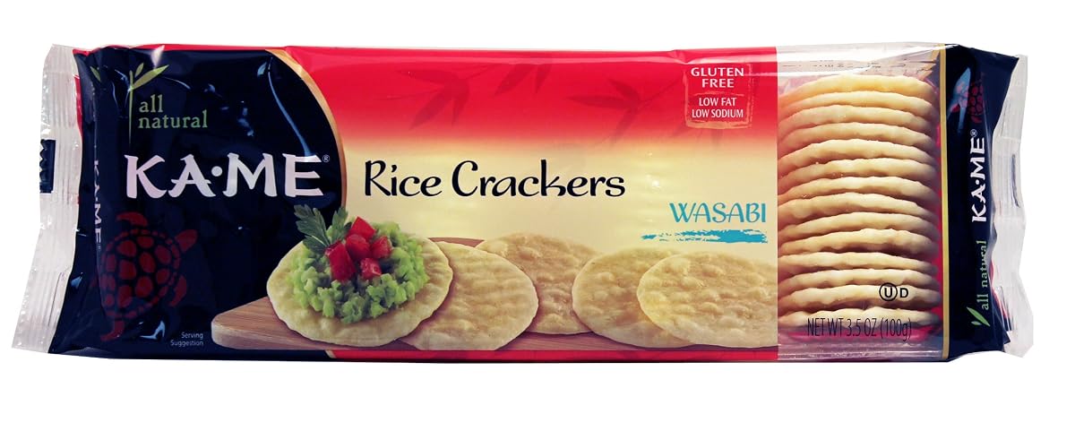 KA ME RICE CRKR WASABI GF, 3.5 OZ, PK- 12