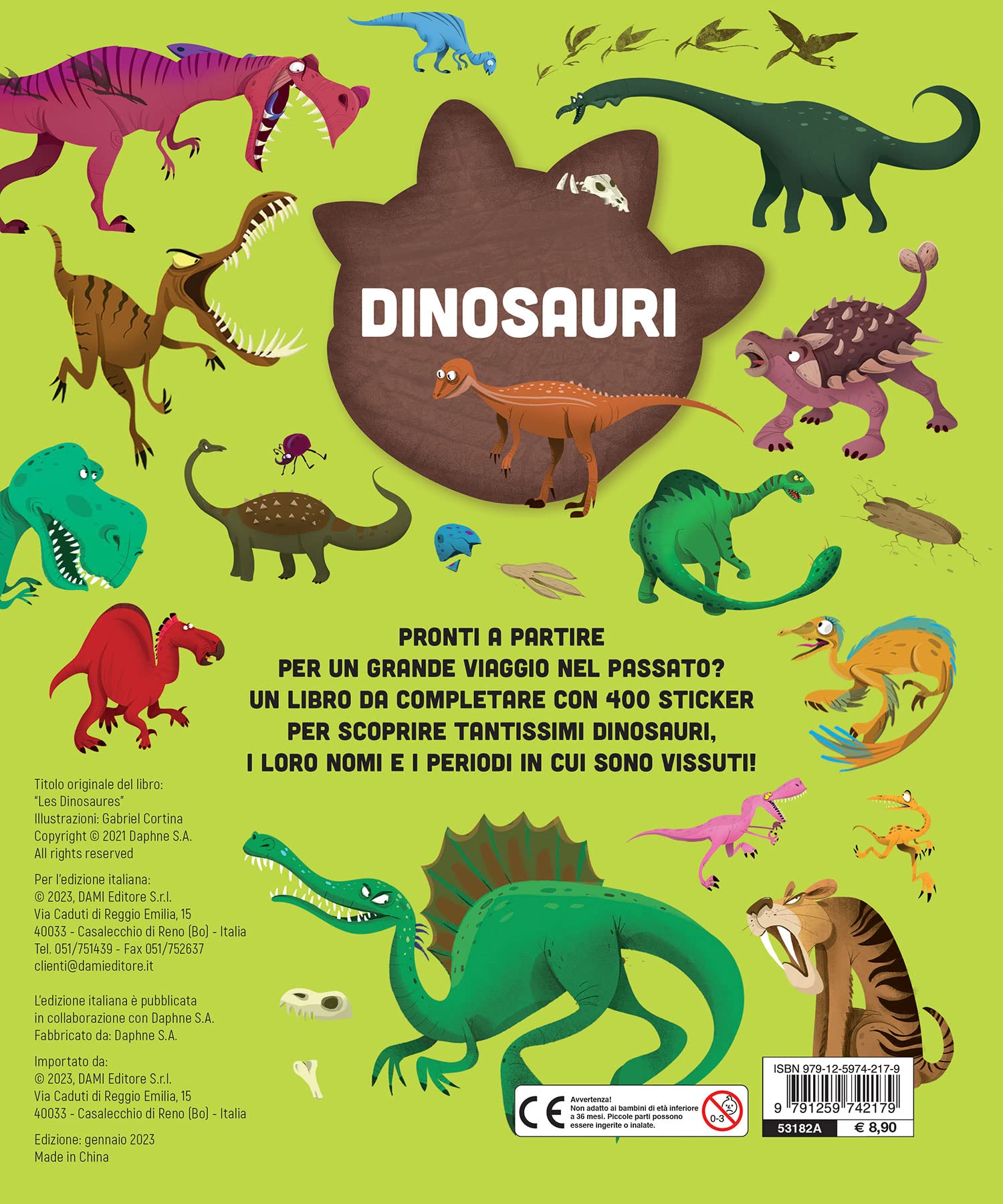 Dinosauri. 400 stickers. Ediz. a colori
