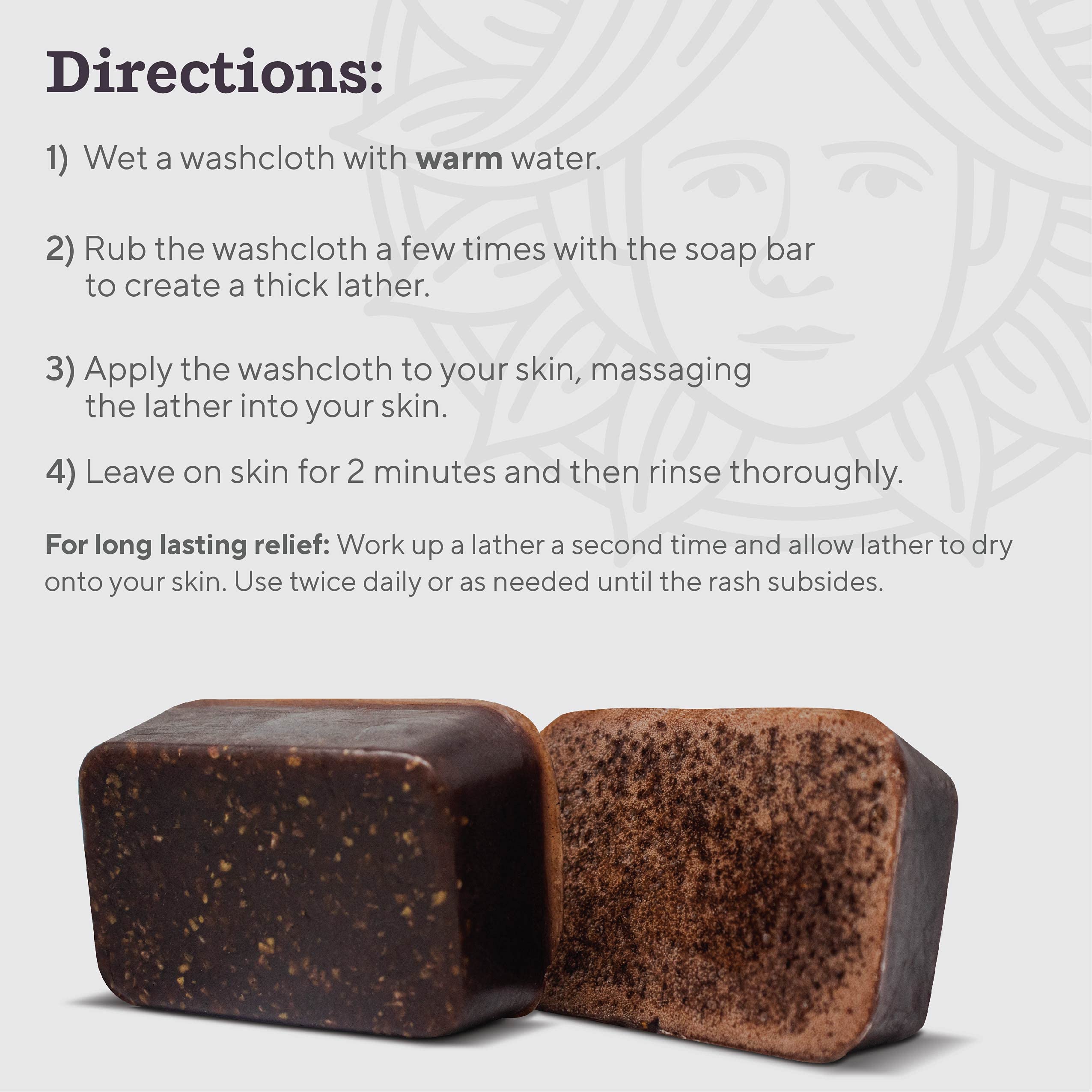 Buy Eczema Face Soap Body Wash Bar All Natural Psoriasis, Dermatitis