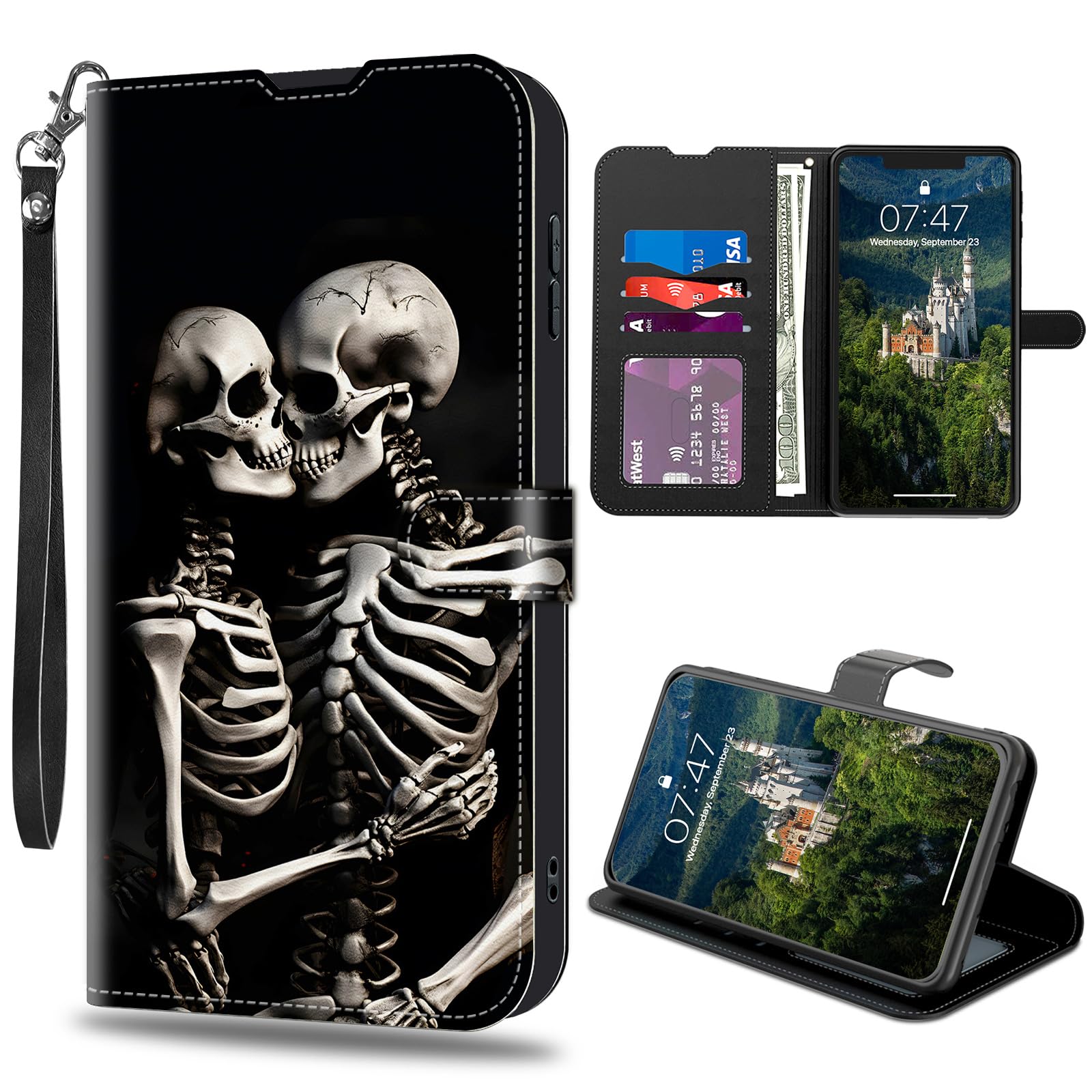 CAPAUNVDA for Samsung Galaxy S24 FE Wallet Case with Credit Card Slots Holder, PU Leather Shockproof RFID Blocking Cover for Samsung Galaxy S24 FE,