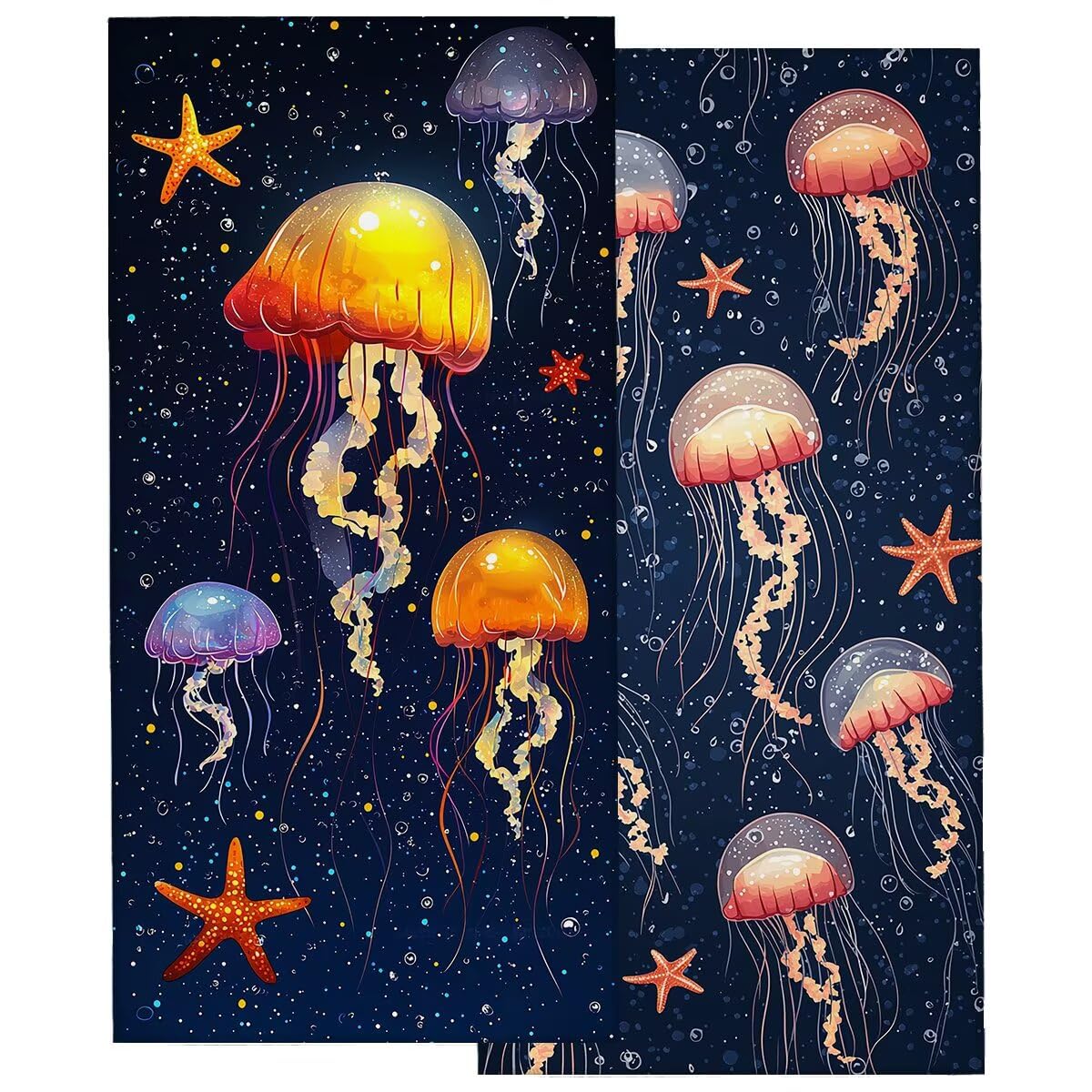 Ręcznik plażowy z mikrofibry, duży ręcznik plażowy 90 x 200 cm 2 sztuki, damski ręcznik gimnastyczny szybkoschnący, odporny na piasek ręcznik z mikrofibry, lekkie ręczniki gimnastyczne dla kobiet