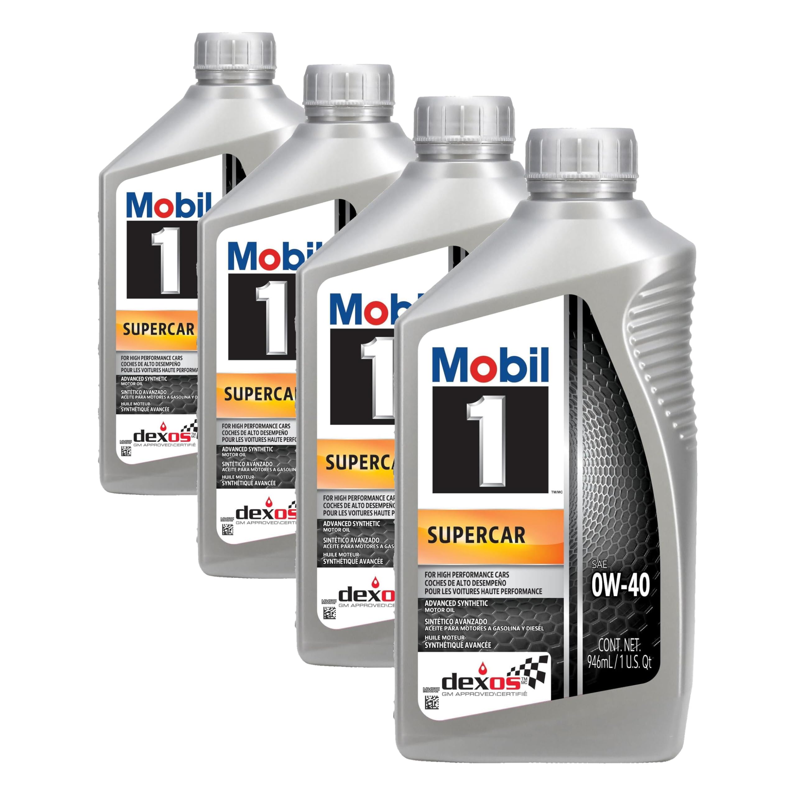Mobil 1 Supercar Advanced Full Synthetic Motor Oil 0W-40