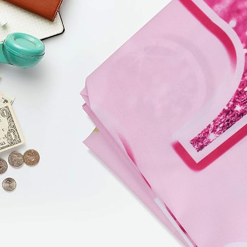 Miniatura 4 de Cartel de fondo de feliz cumpleaños 10  Suministros de decoración de fiesta de cumpleaños 10 para niñas  Rosa 3.9 x 5.9 pies