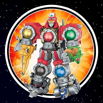 ま*つ様 大獣神似 POWER RANGERS MEGAZORD Power Rangers Cosmic Fury Cosmic Zord Mega Pack, figurines d