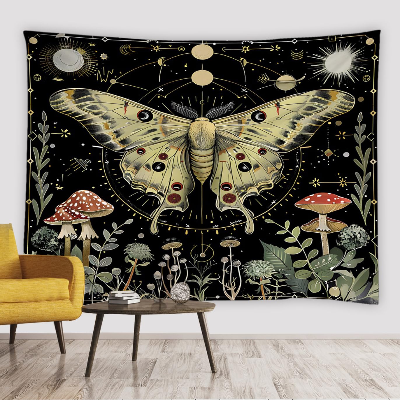 Hanging Tapestry Mushroom Tapestry Earthbound Shop Earth Bound