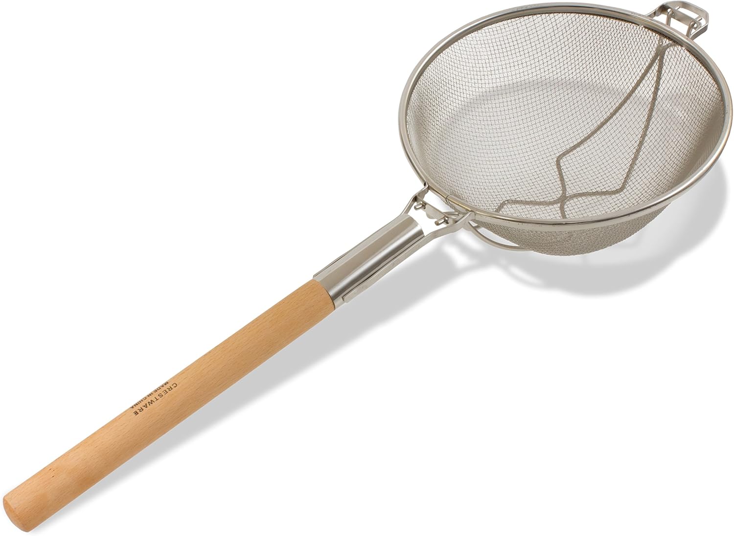 Crestware 12-Inch Heavy Duty Double Mesh Strainer