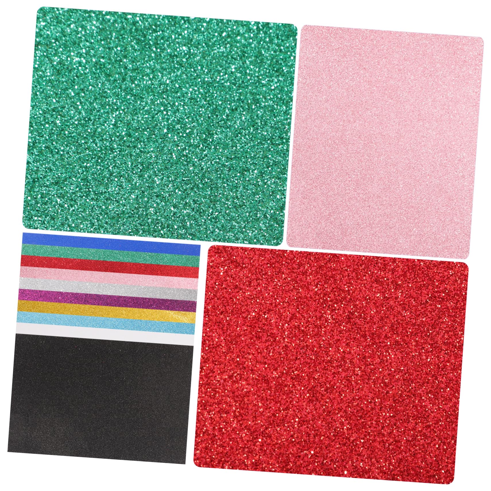 Lurrose 5 Sätze Farbiges Schwammpapier Craft Foam Schaumstoffplatte Selbstklebend Glitzerschaumpapiere Bastelbedarf Für Kunsthandwerk DIY Handgefertigte Materialien Colorful 10 Blätter * 5