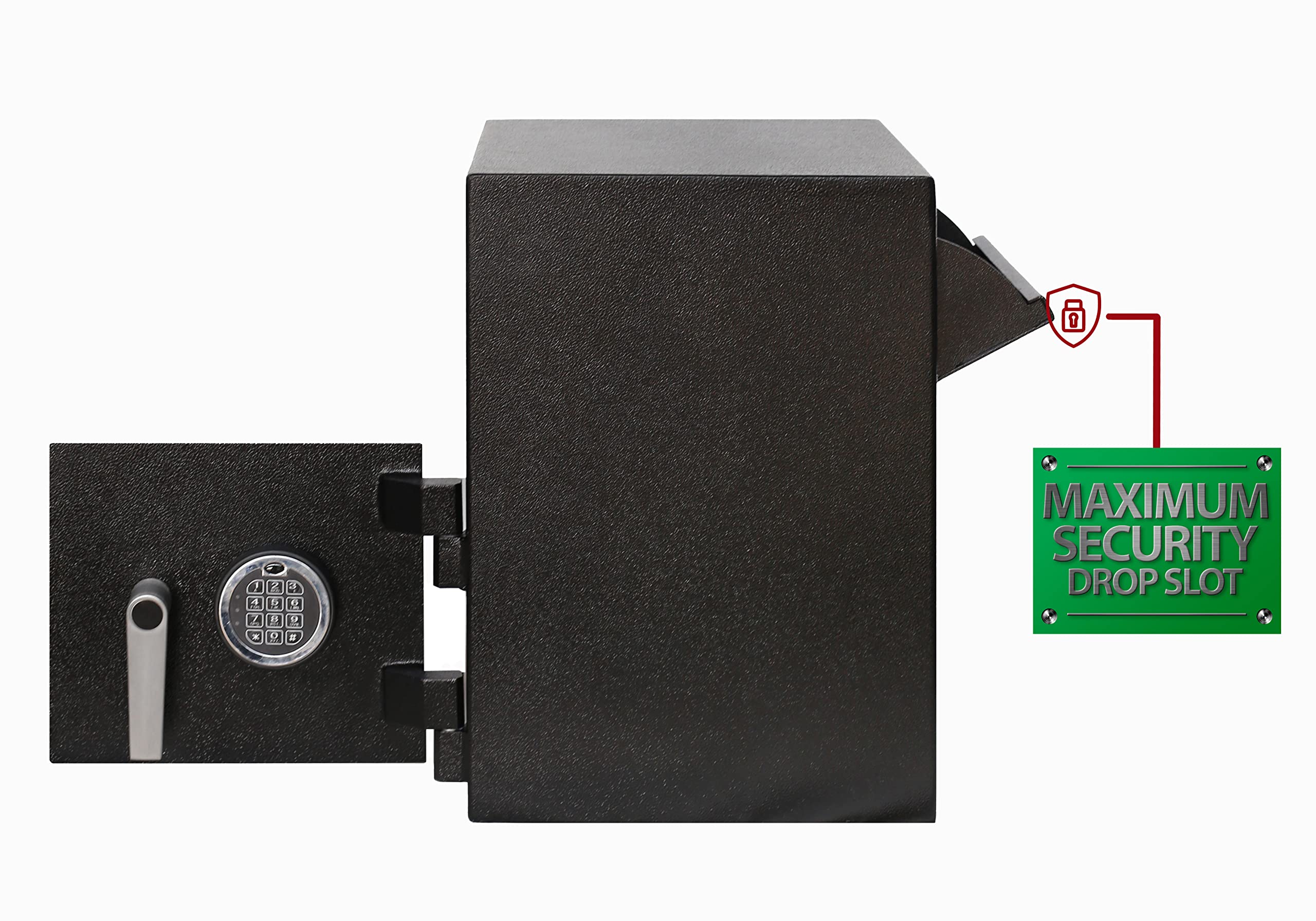 Coffre-fort arrière avec combinaison de clavier électronique et clé de secours, 1.12 CBF