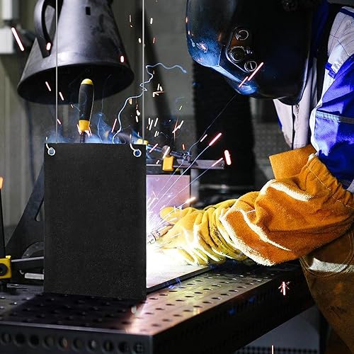 Miniatura 5 de Manta de soldadura de fieltro de carbono ignífuga, resistente al calor de 1800 F, almohadilla protectora ignífuga para soldadura, suministros de