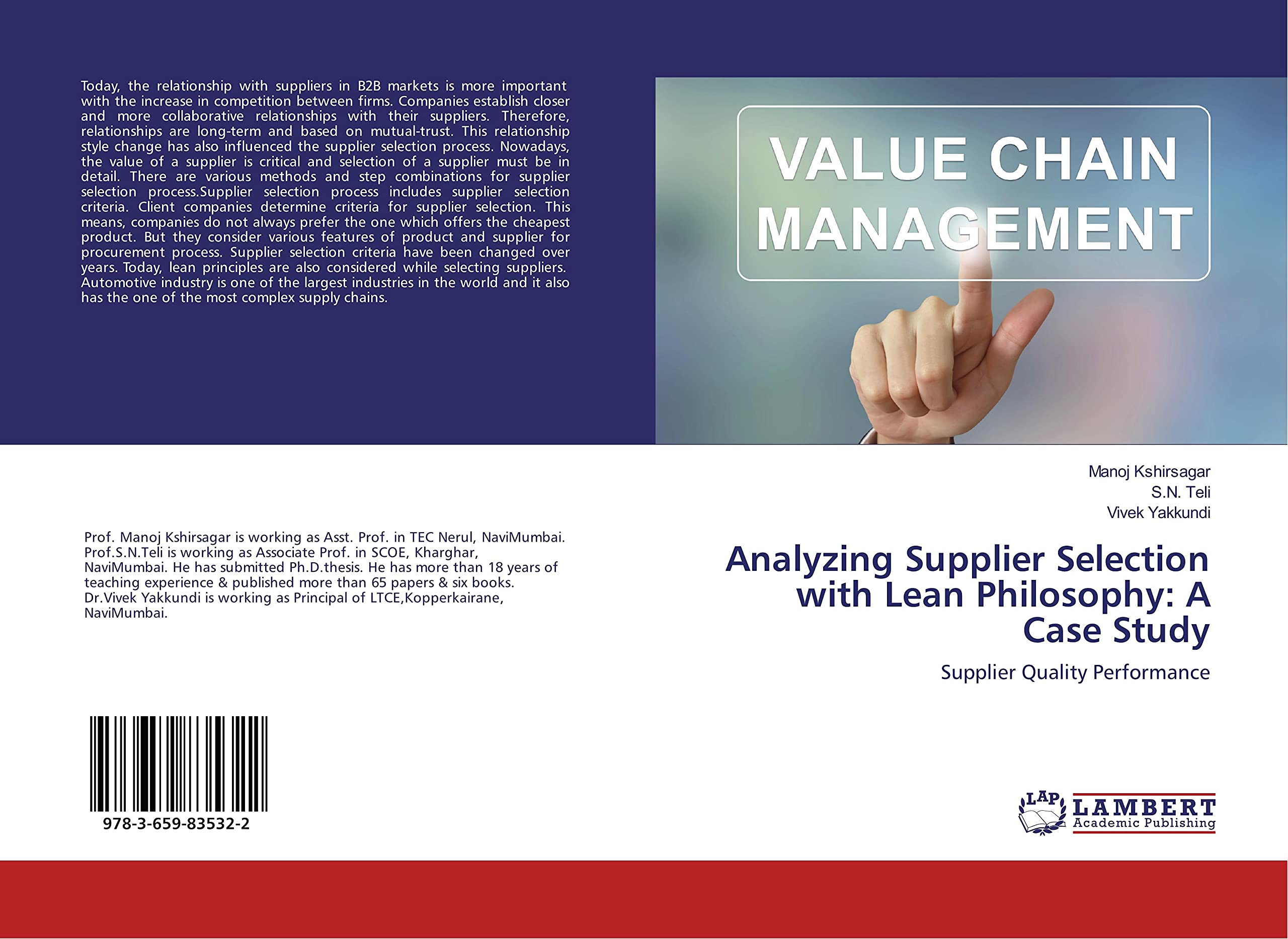 Analyzing Supplier Selection with Lean Philosophy: A Case Study: Supplier Quality Performance