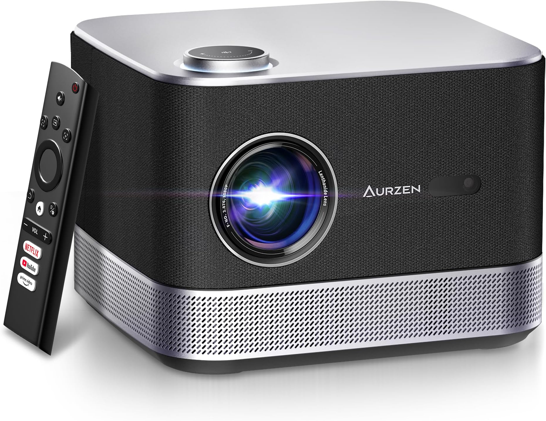 AURZEN BOOM 3 Smart Projector with WiFi and Bluetooth, 4K Supported ...