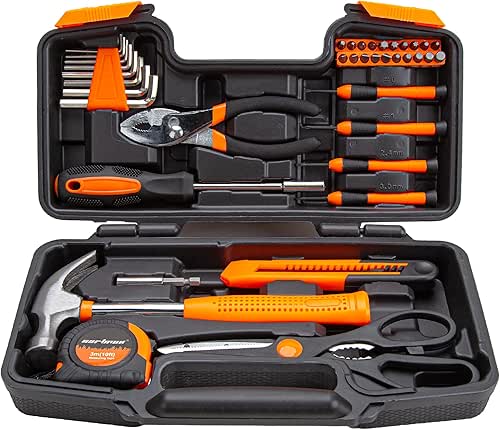 CARTMAN 39 Piece Tool Set General Household Hand Kit with