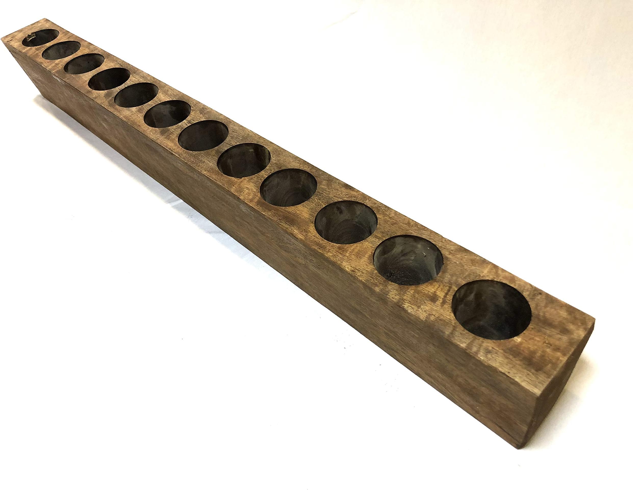 Sugarmold Wooden Candleholder-Mold Only-12 Hole-Natural