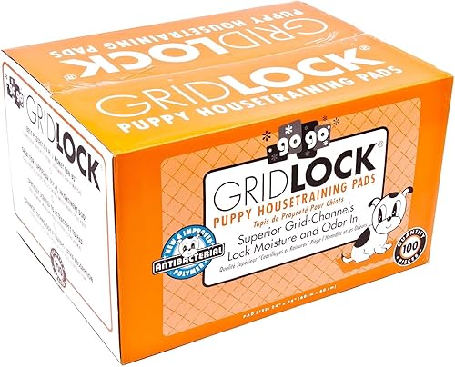 Gridlock Housebreaking - Almohadillas de entrenamiento para mascotas paquete de 100 unidades