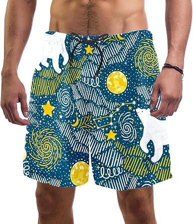 Polar Bears Galaxy Swim Shorts for Men 