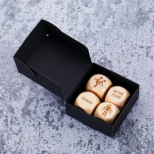 Miniatura 8 de AMBREGRISSUN Regalos 8 Ubicación 8 Ubicación y amor Dados de madera Dados de madera