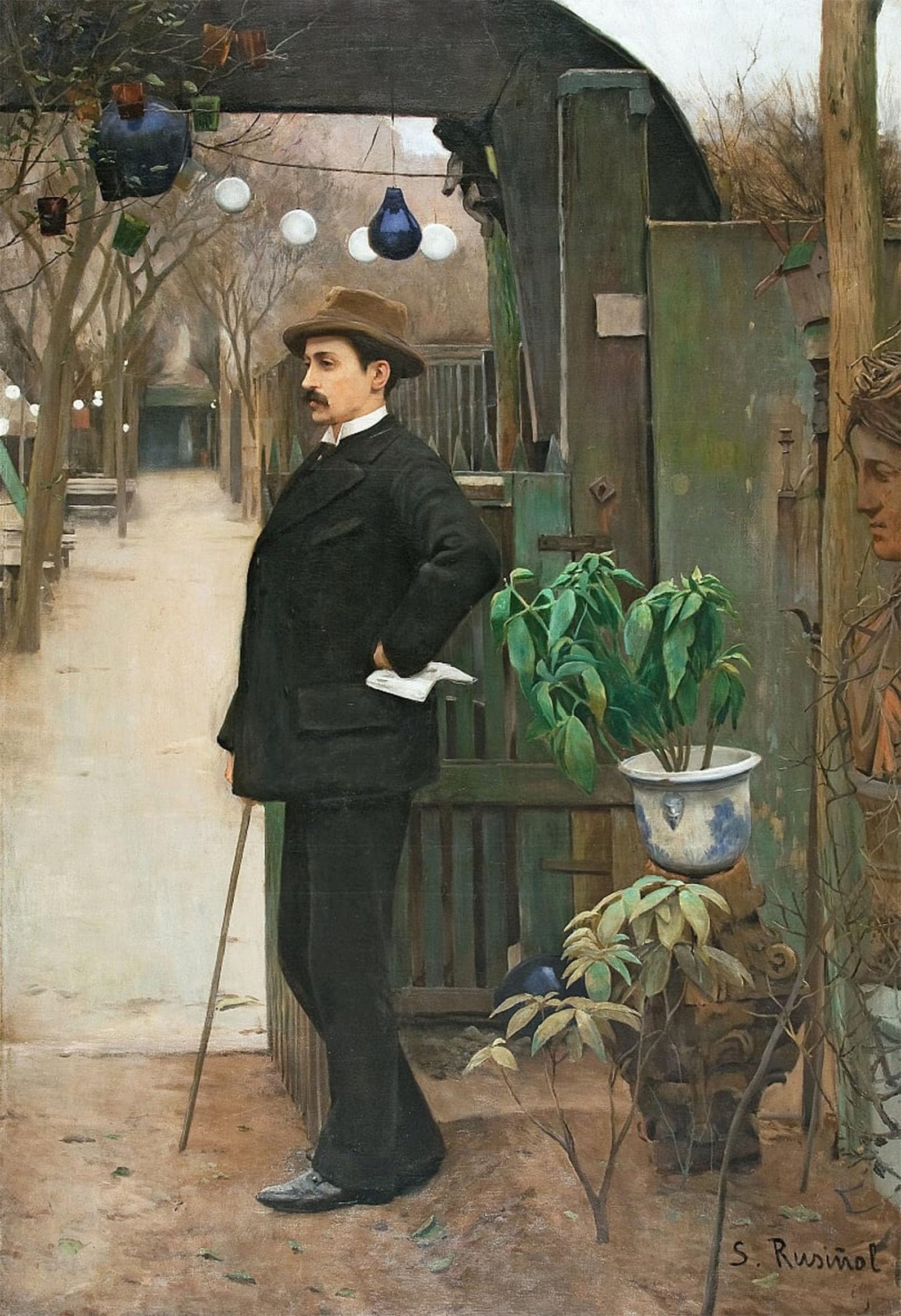 Cuadro Ritratto di Michael Utrillo de Santiago Rusiñol en lienzo decorativo 60x90cm 5