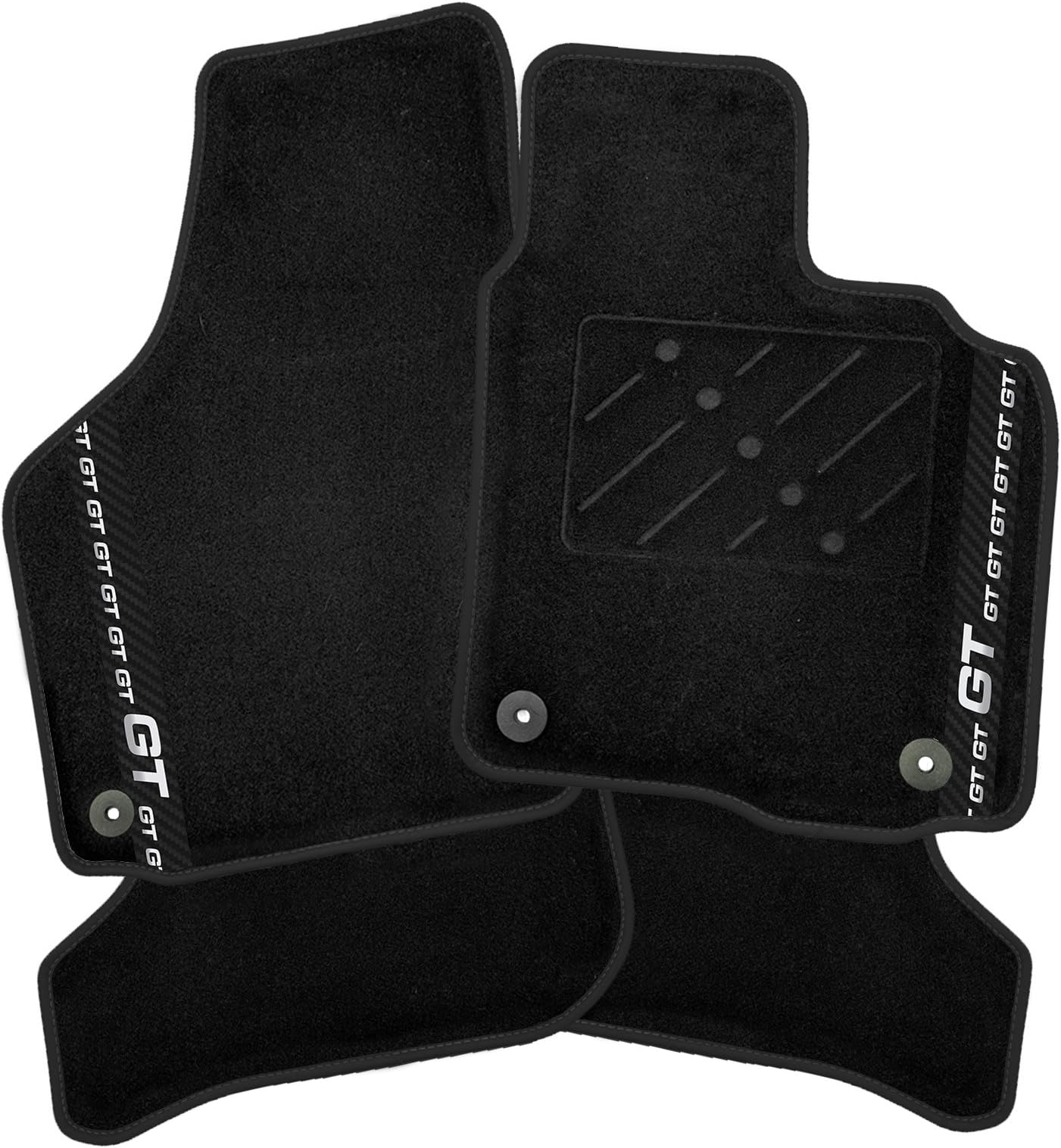 CARMATS4U.COM Fully Tailored Car Mats + Black GT Stripe [T] (2201)