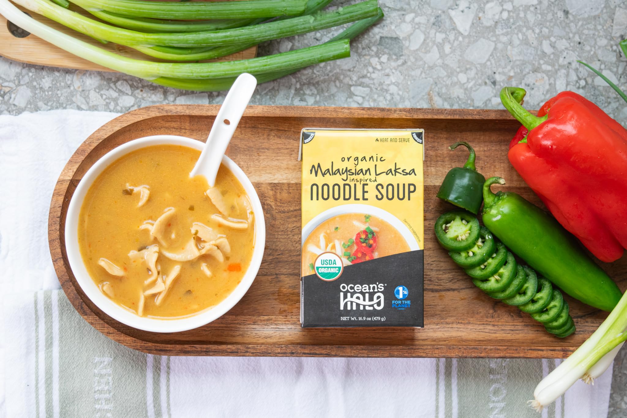 Ocean's Halo Organic Coconut Curry Noodle Soup, USDA Certified