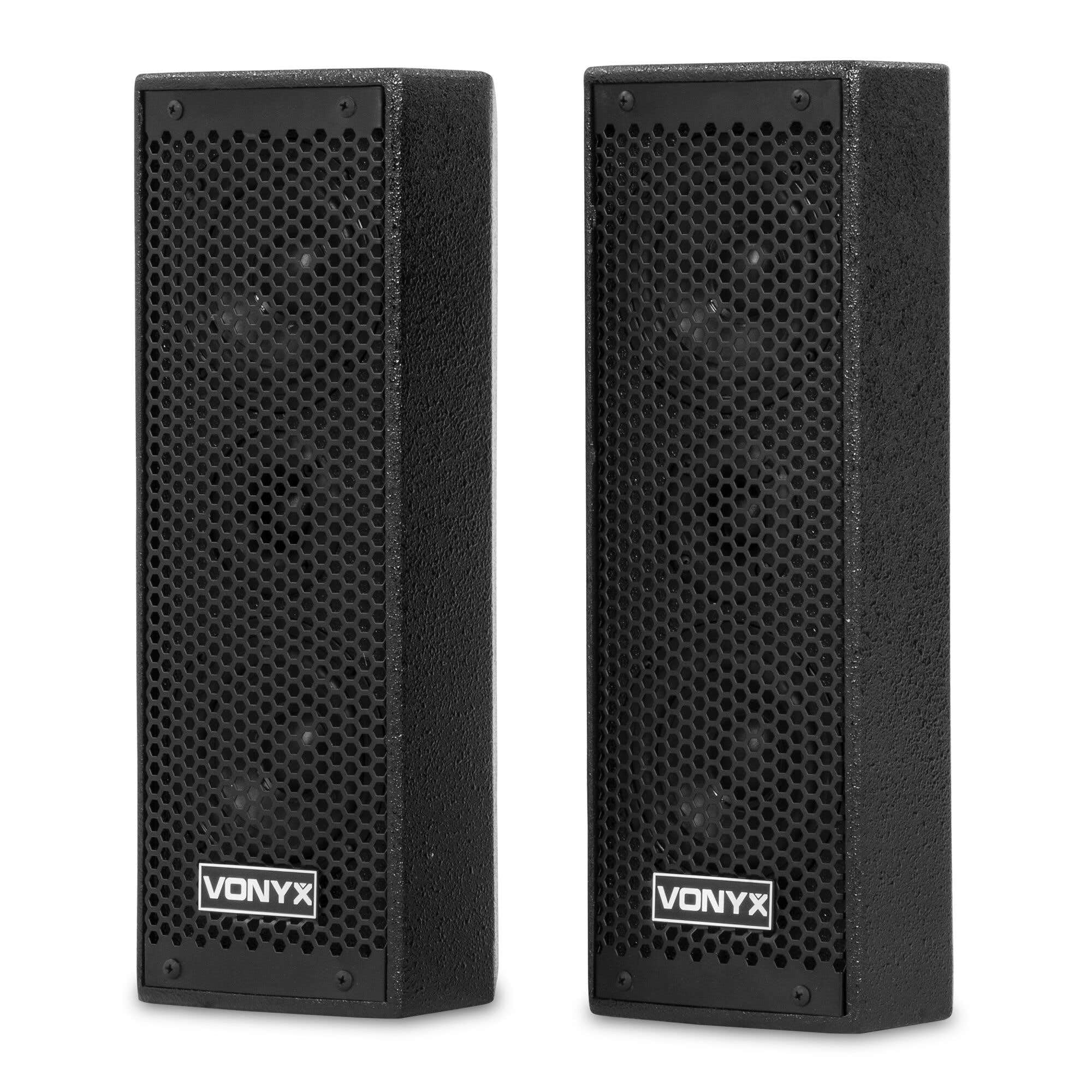 VONYX VX1020BT - Système de sonorisation Actif 1050W 2×10″ avec BT sans Fil, USB, Micro & télécommande - Idéal DJ, soirées et événements