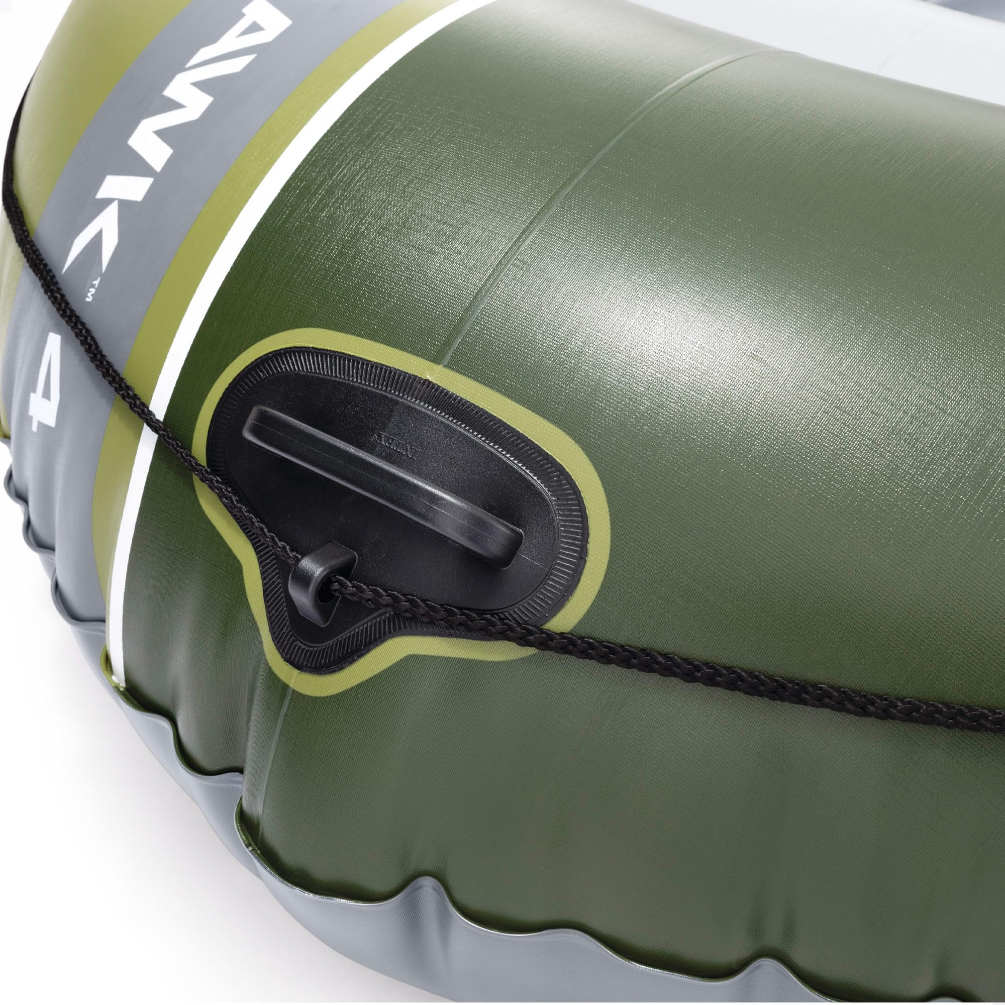 Intex Barca hinchable, Modelo Seahawk 4, Mide 351x145x48 cm, Máx. 480 kg, Para 4 personas, Incluye remos y asientos, Bomba de inflado, Parche reparación, 3 cámaras de aire, Pesca o recreo (66334)
