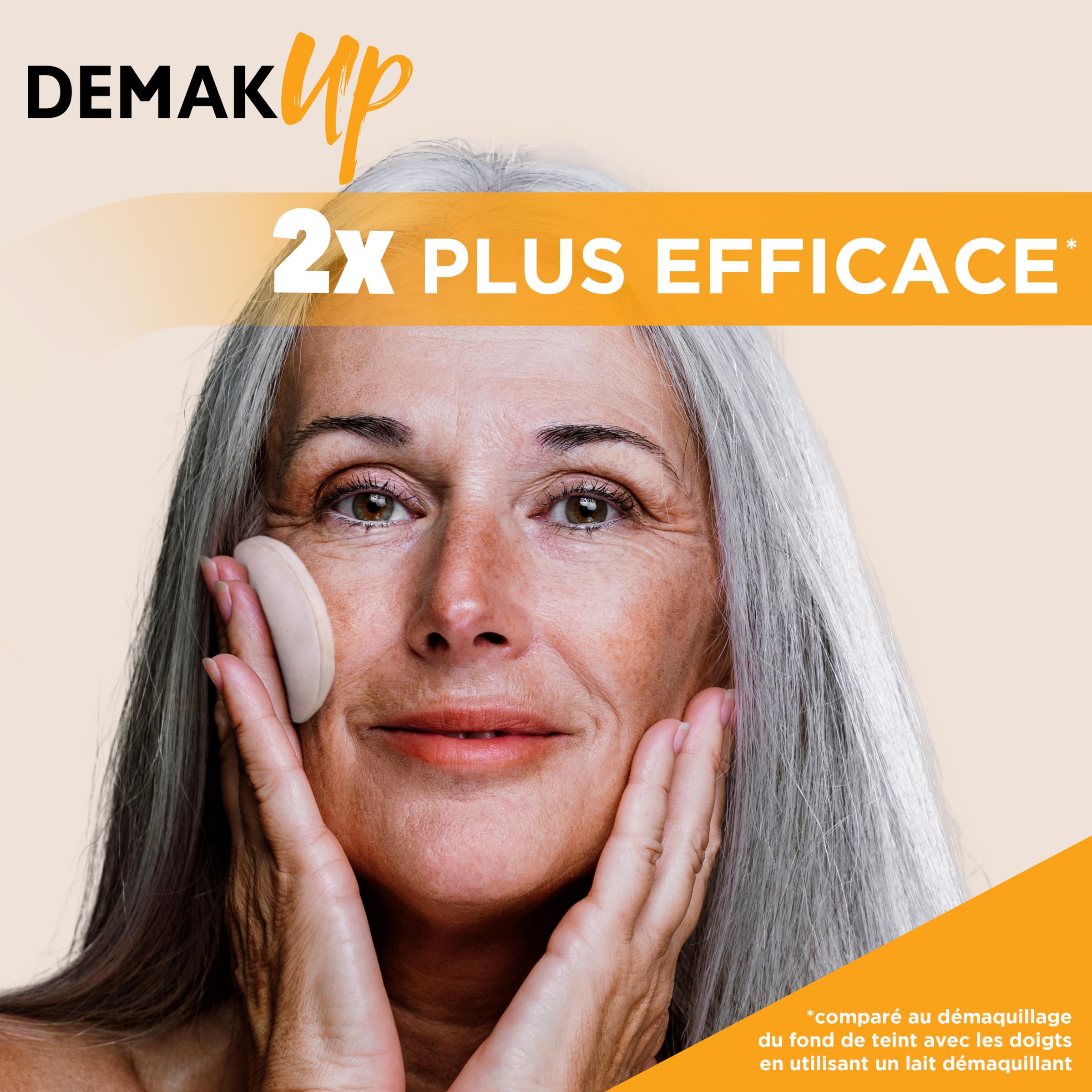 Visiter la boutique Demak'Up Demak'Up Sensitive Ovales Cotons à Démaquiller - Visage et Yeux - 100% Fibres de Coton Naturelles - 48 Cotons in use