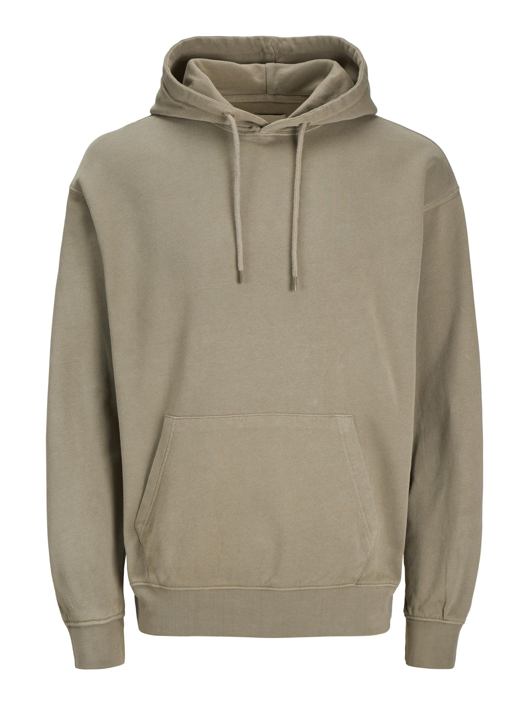 JACK & JONES Male Kapuzenpullover Einfarbig Kapuzenpullover