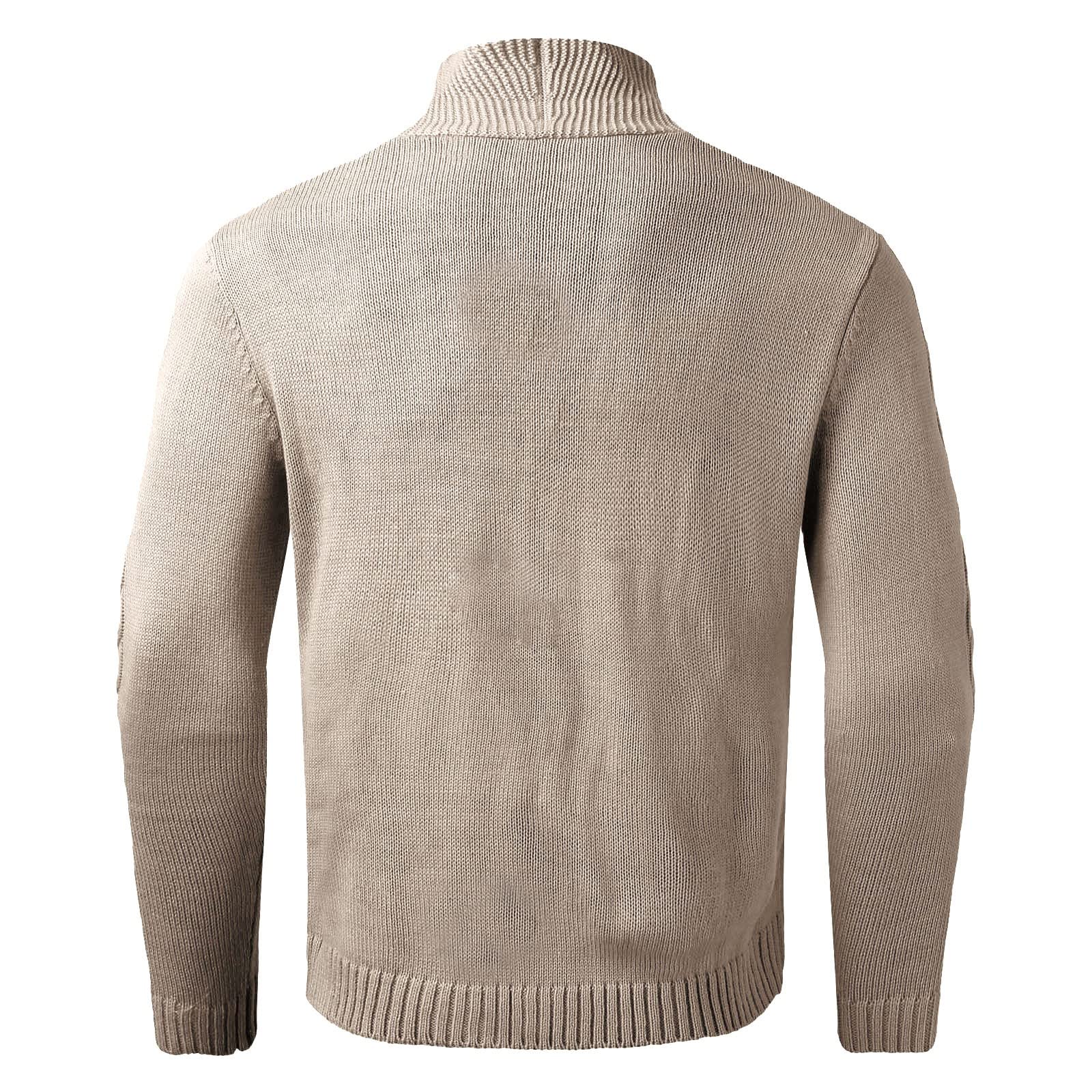 Cardigan da uomo lavorato a maglia maglione spesso con scollo a V Button Down in cotone maglieria slim fit cavo lavorato a maglia maglione in cotone con tasche maglieria capispalla