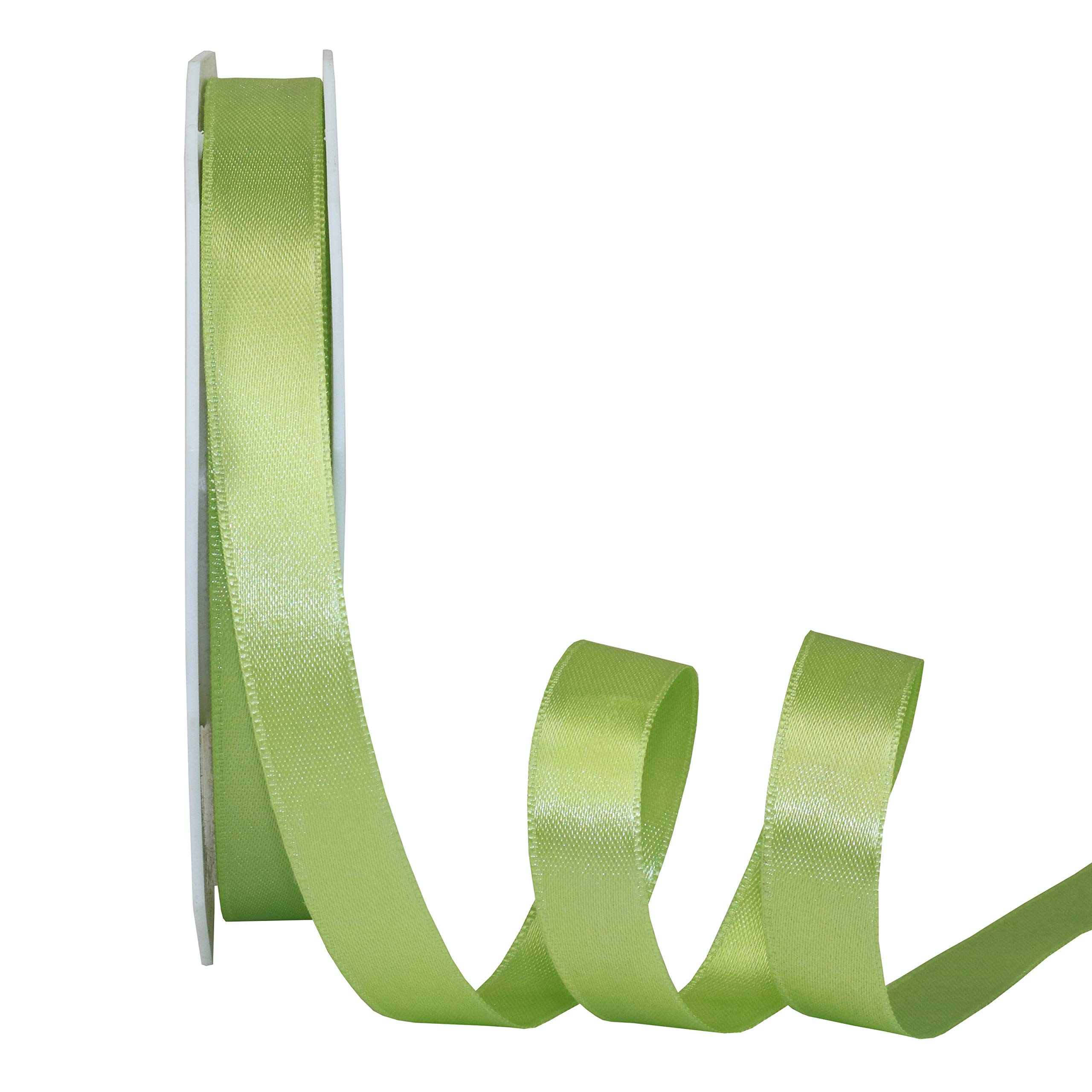 PRÄSENT C.E. Pattberg SATIN pistachio (green) gift ribbon, 27 yards for Wrapping Gifts 0.59 inches width - Image 2