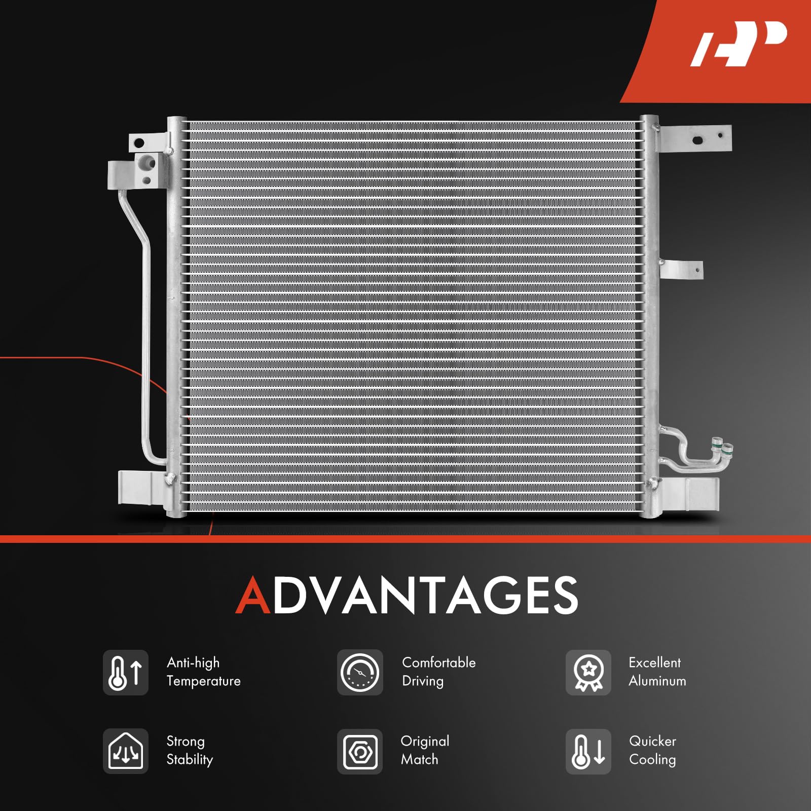 APremium Air Conditioning A/C Condenser Compatible with Nissan Juke