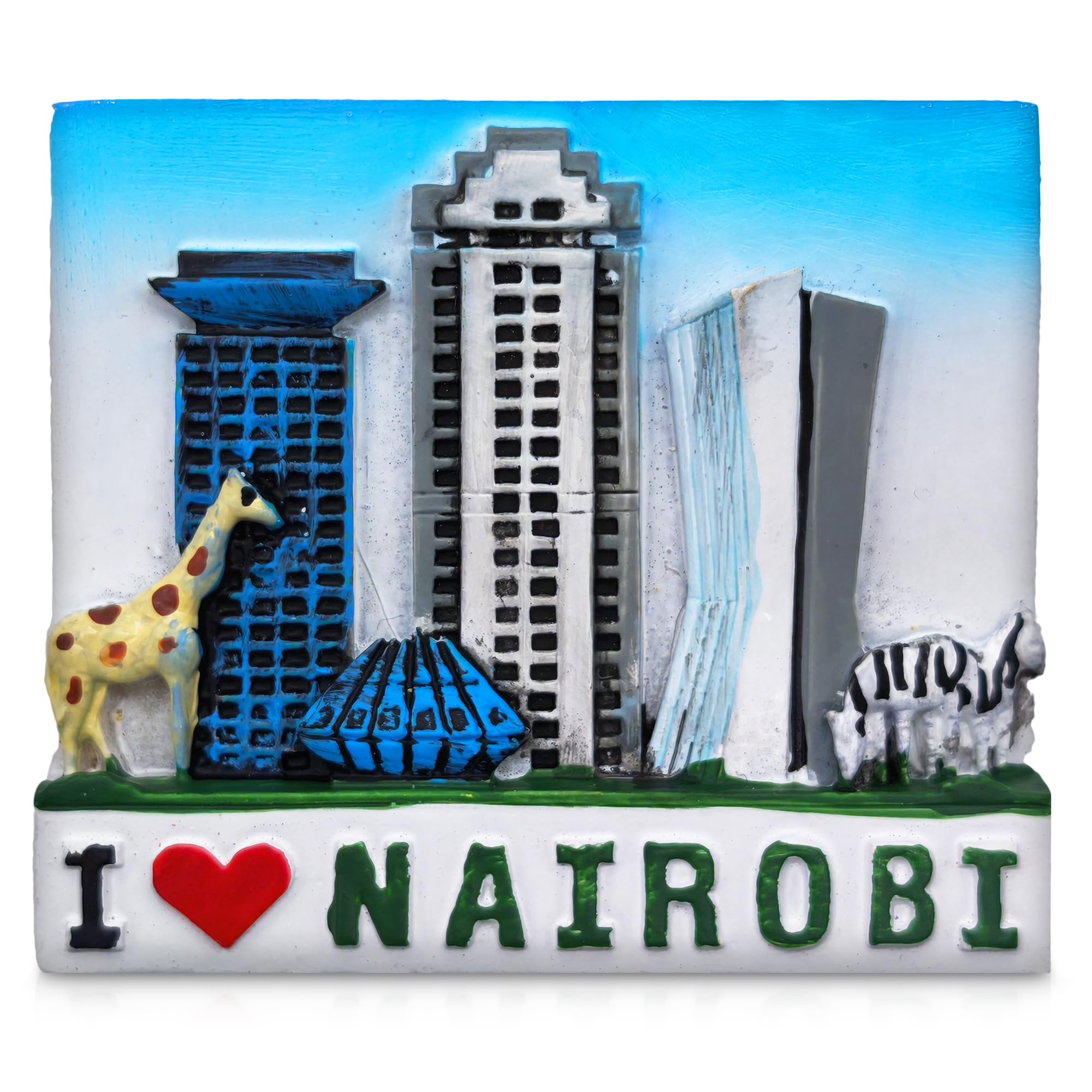 Maxi-Solutions Nairobi Mt. Kilimanjaro Tanzania Souvenir Fridge Magnet, Scenic Mountain Design, 5895 Metres (Nairobi)