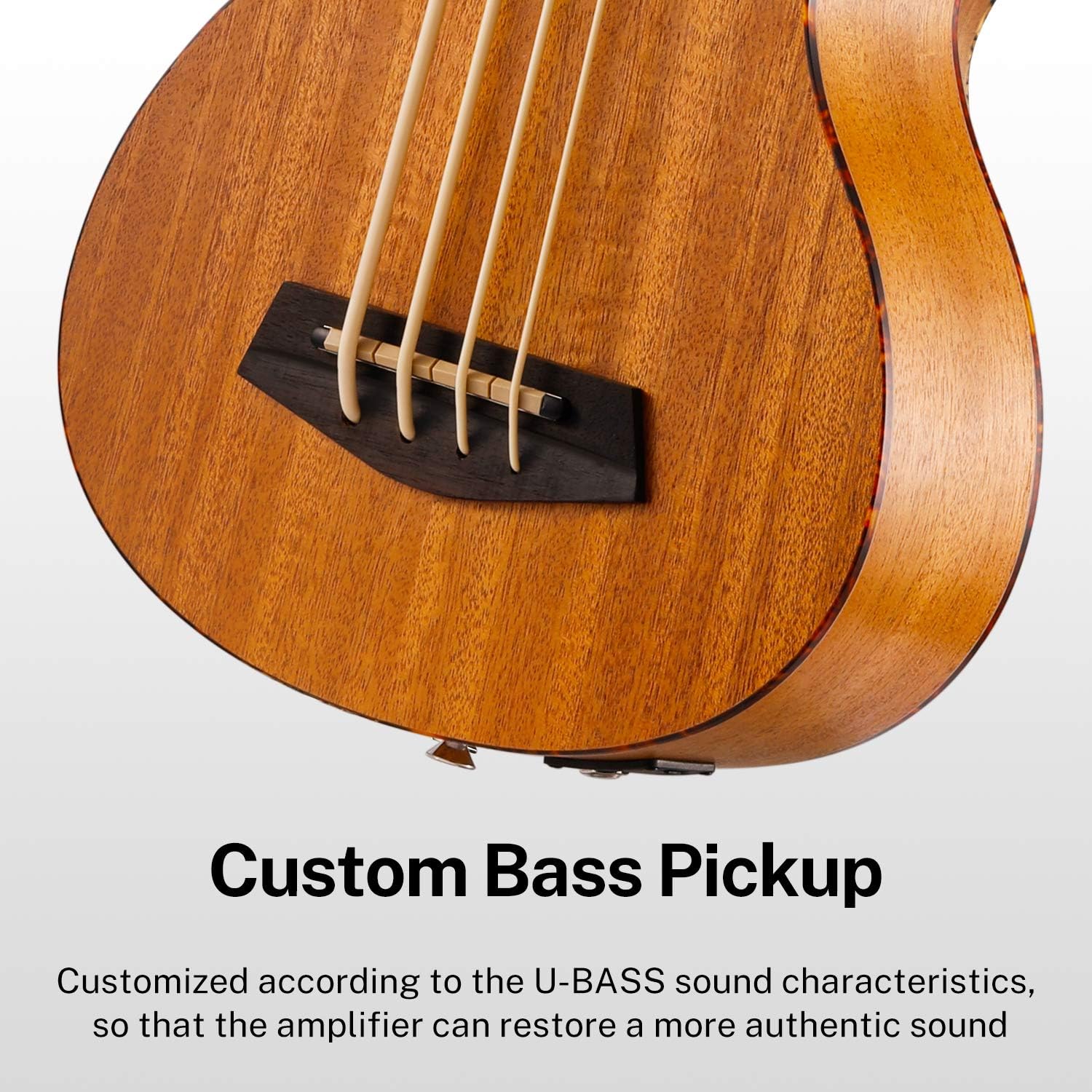 Close-up of Donner DUB-1 custom bass pickup