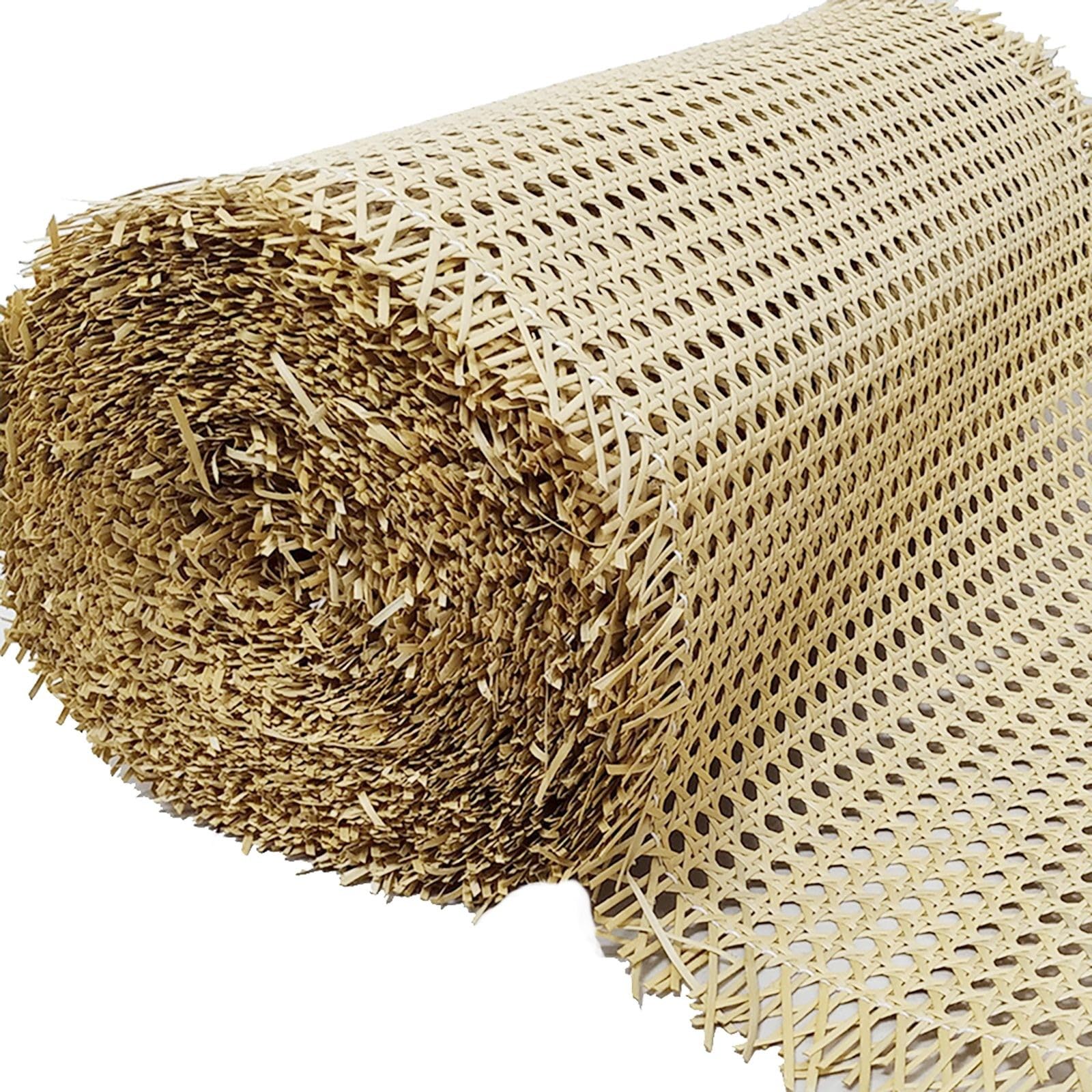 DAZZLEEX Cinghia in vimini per canne di rattan, rotolo di tessuto per sedie, soluzione elegante per la riparazione di mobili, 50,8 cm x 1 m