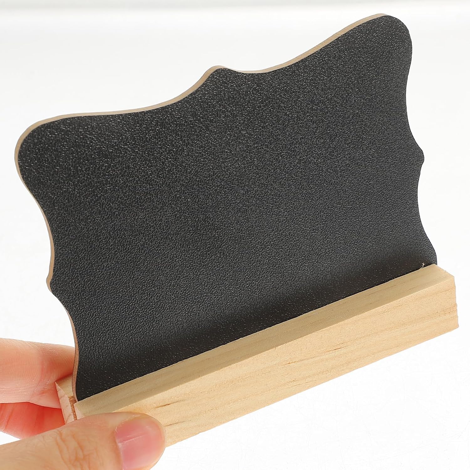 5pcs Mini Wooden Double Sided Chalkboard Signs for Memo Notes