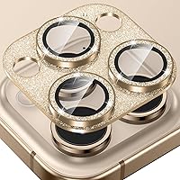 Vista 9 de Tensea Protector de lente de cámara para iPhone 16 Pro/iPhone 16 Pro Max/iPhone 15 Pro/iPhone 15 Pro Max, cubierta de vidrio templado de aleación