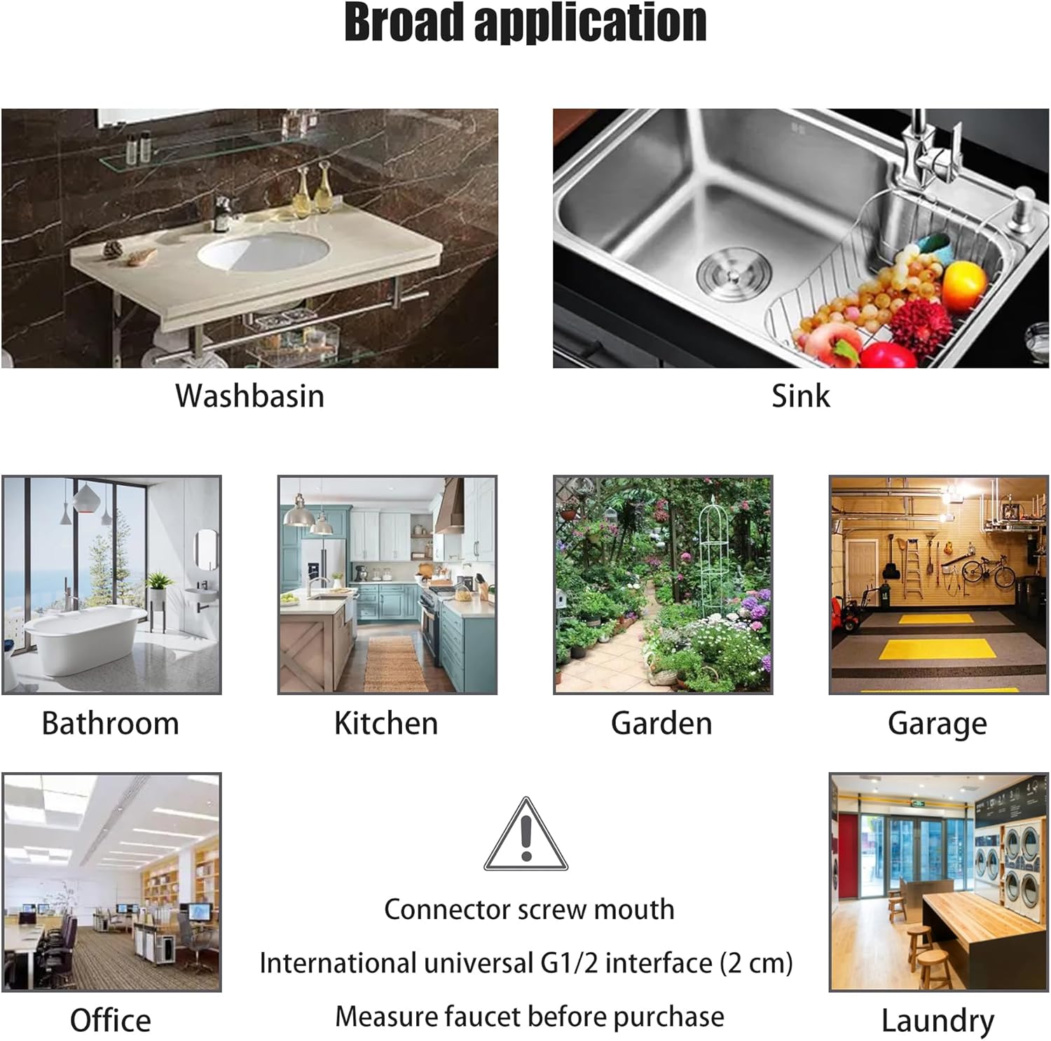 Faucet Extension Tube,Rotatable Extender Hose,Bendable Water Tap Pipe,Splash Proof Mouth,Kitchen Bathroom Garden Tool,Adapter Compatible with Diameter of 13-25mm(0.5-1.0inches),Length of 17.7in/45cm