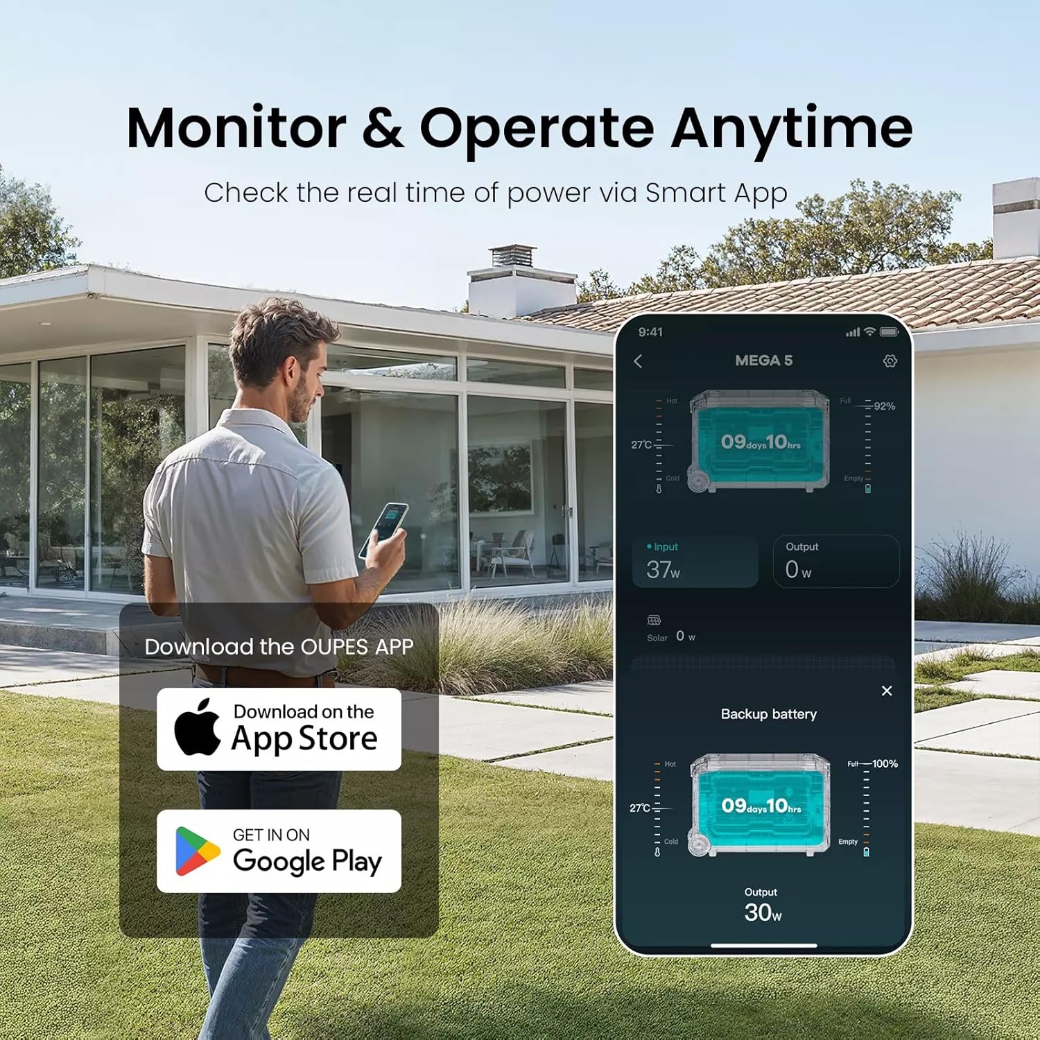 OUPES App for Monitoring and Operation