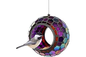 Sunnydaze Glass Mosaic Bird Feeder: A Vibrant Haven for Feathered Friends