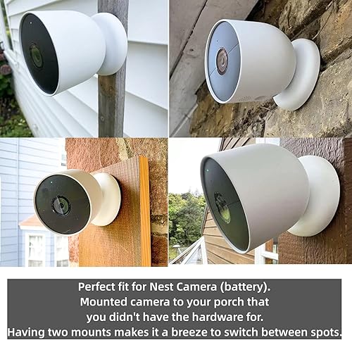 Miniatura 6 de TEYOUYI Placa de montaje para cámara Google Nest, pieza de repuesto para cámara Nest Cam al aire libre (batería), collar de bloqueo, accesorio para