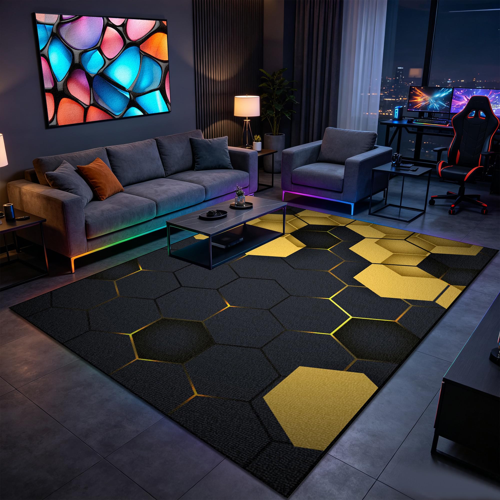 Tapis de sol gaming moderne pour créer un coin ado chaleureux