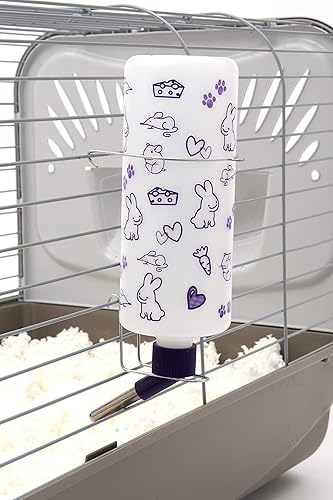 Miniatura 20 de Lixit Botellas de agua resistentes a la intemperie para conejos, hurones, hámsters de cobaya y otros animales pequeños. (8 onzas)