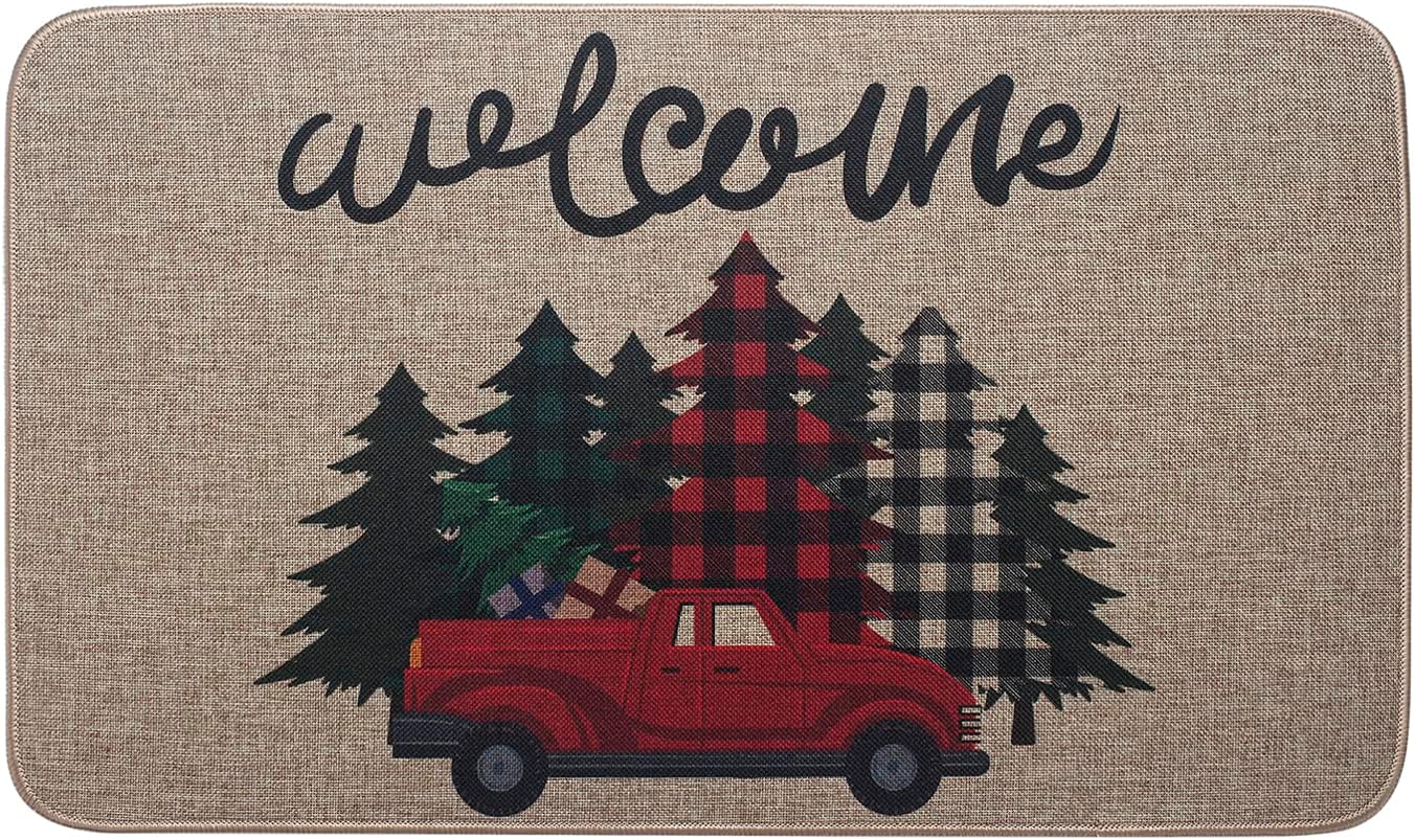 Christmas Door Mat Outdoor, 28 x 16" Christmas Door Mat