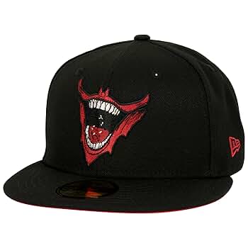 NEW ERA 59FIFTY JOKER HA HA HA ブラック 59FIFTY JOKER スマイルロゴ パープル ブラックバイザー