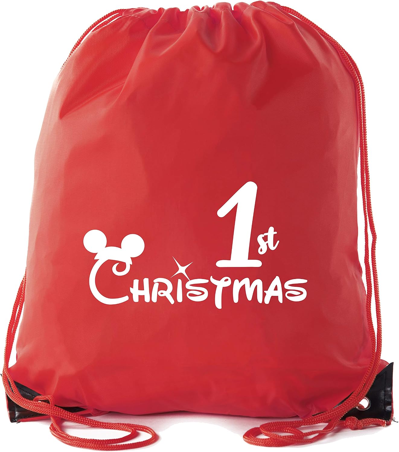 1st Christmas Cinch Bags, Funny Drawstring Bags, Gift Bags for Kids!